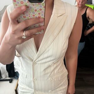 White Blazer Dress